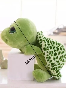 1pc Tortoise Design Cat/Dog Lover Gift And Dog/Cat Mom Love Pet Plush Toy - Dark Green - View 5