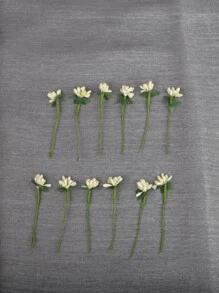 12/36 件仿花雌蕊仿珍珠 DIY 人造花雄蕊 - 白色 - 查看 5