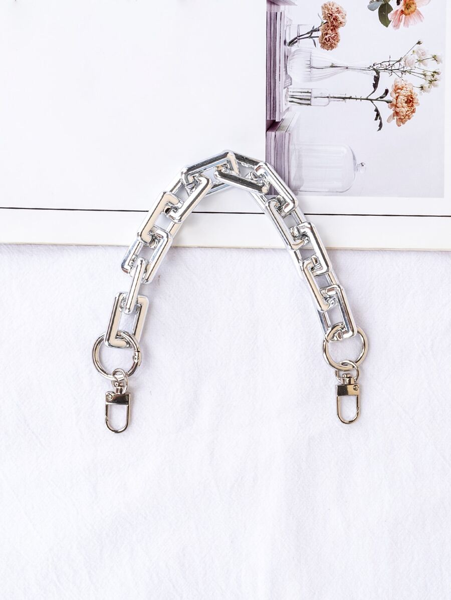 Minimalist Bag Strap Bag Accessories DIY Accessories Adjustable Replacement Shoulder Strap Stylish Durable - Silver - View 1