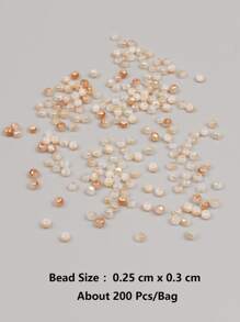 200 piezas Accesorio de joya DIY 2mm cuenta