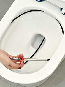 1pc Stainless Steel Sewer Dredging Tool, Claw Head Design Multifunction Toilet Plug, Drain Clogged Remover For Home - Multicolor - View 3