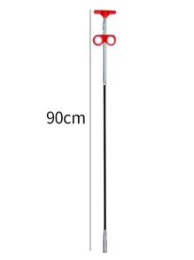 1pc Stainless Steel Sewer Dredging Tool, Claw Head Design Multifunction Toilet Plug, Drain Clogged Remover For Home - Multicolor - View 5