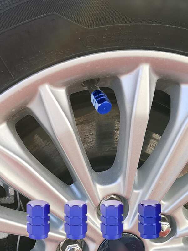 4pcs Car Tire Valve Caps Aluminum Alloy Car Wheel Tire Valve Caps Dustproof Car Motorcycle Truck Bike For USA AIR Valve Caps