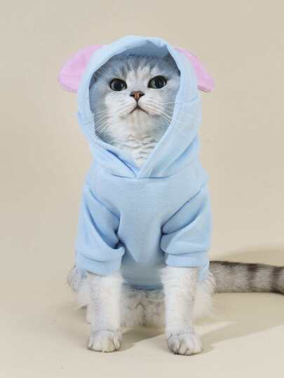 Bear Ears Design Huvtröja för husdjur