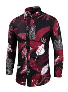 Men Tropical Print Shirt - Multicolor - View 1