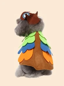 2 piezas Disfraz de mascota con diseño de búho - Multicolor - Ver 2