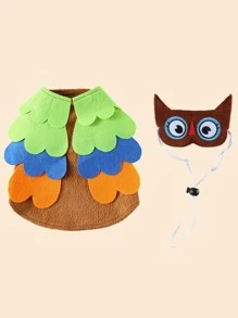 2 piezas Disfraz de mascota con diseño de búho - Multicolor - Ver 4