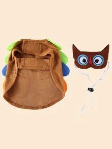 2 piezas Disfraz de mascota con diseño de búho - Multicolor - Ver 6