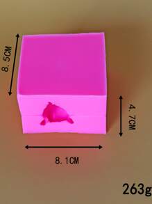 1 set Molde de silicona de bricolaje con diseño de gato - Rosa - Ver 2