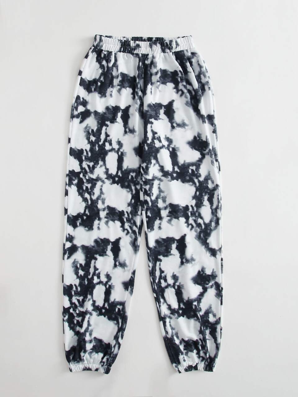 Tie Dye Elastic Waist Sweatpants Graduation,Back To School Outfits,Graduation,Teacher Outfits For Women,Back To School Fall Cloth For Women