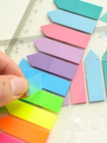 100pcs/sheet Sticky Tabs Page Markers Sticky Index Tabs Writable Page Sticky Notes - Multicolor - View 3