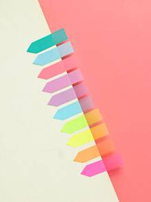 100pcs/sheet Sticky Tabs Page Markers Sticky Index Tabs Writable Page Sticky Notes - Multicolor - View 4