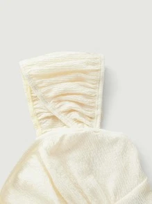 SHEIN MOD con cordón delantero escote corazón Top & floral con abertura Falda - Multicolor - Ver 4