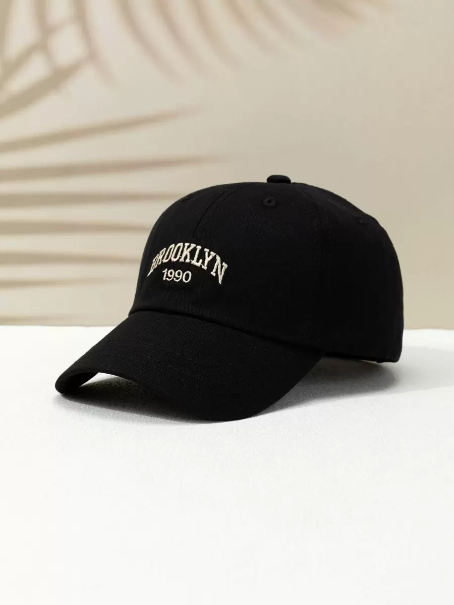 1pc Unisex Simple All-Match Baseball Cap Embroidered With English Letter And American City Name, Suitable For All Seasons, Daily Wear At Work And As Couple Clothing Street