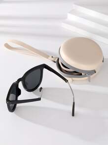 2 pares de gafas de moda de moda con marco clásico plegable, accesorios para la playa, accesorios de playa para mujer, gafas de moda básicas de moda, ropa de mujer para otoño e invierno, ropa casual de negocios, regalos - Multicolor - Ver 3