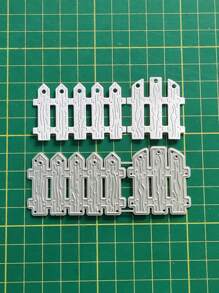 1pc Fence Cutting Die - Silver - View 1