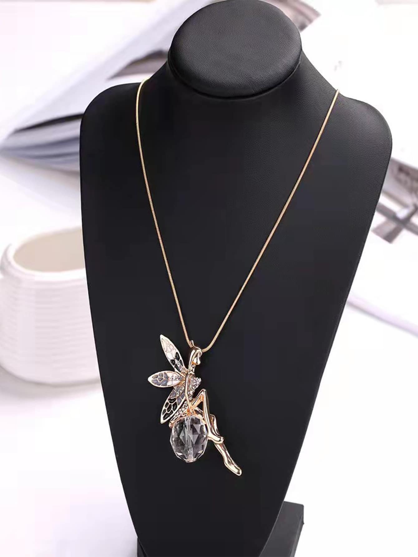 Vòng cổ quyến rũ Rhinestone Elf - Nhiều màu - Xem 1