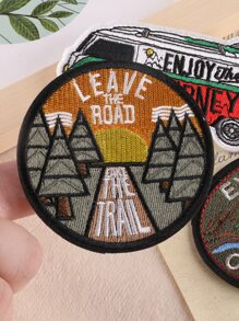 3入組刺繡圖案熨燙貼片 - 彩色 - 查看 2