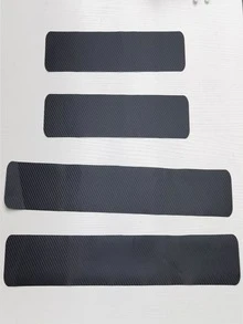 4 piezas de coche puerta Moldura de alféizar Conjunto - Negro - Ver 4