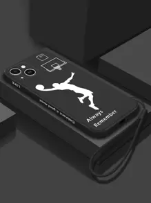 Ốp điện thoại di động in viền Tpu, có dây đeo tay, Tương thích với iPhone15/15Plus/15Pro/15Promaxe7 8 11 12 13 14 Promax Plus X Xr Xsmax Se2, Samsung Series Galaxy A03s, A03core, A04, A12, A13, A14, A21s, A22 , A23 , A32 , A33 , A34 , A50 , A51 , A52 , A53 , A54 , A71 , A72 , A73 , S20fe , S21 , S21plus , S21ultra , S22 , S22plus , S22ultra , Xiaomi Redmi Series Redmi9 , Redmi9a , Redmi9c , Redmi10 , Redmi10a , Redmi10c , Redmi Note9 , Redmi Note9pro , Redmi Note9s , Redmi Note10 , Redmi Note11 , Redmi Note12 - Đen và trắng - Xem 1