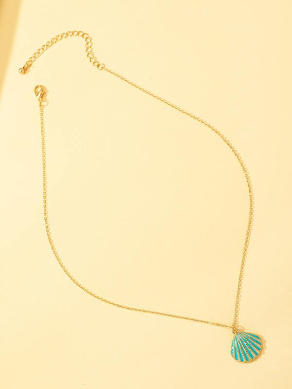 Shell Charm Necklace SHEIN USA