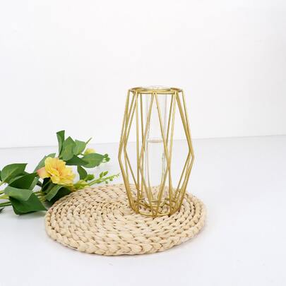 1 件铁制花瓶，家居装饰，花瓶，中心装饰，桌面装饰，婚礼装饰，中心装饰，桌面装饰，派对