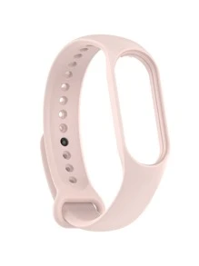 1pc 2 In 1 Solid Watchband Compatible With Xiaomi Mi Band - Pink - View 4