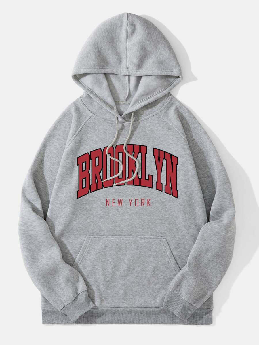 Áo nỉ Nam Dây kéo Túi Lá thư Giải trí - Màu Xám nhạt - Xem 1