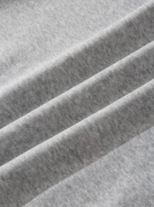 Áo nỉ Nam Dây kéo Túi Lá thư Giải trí - Màu Xám nhạt - Xem 5