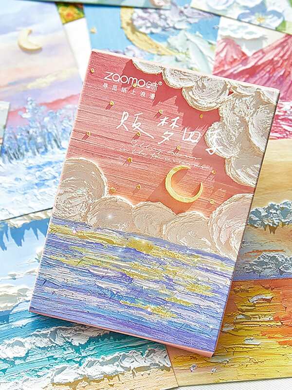 30pcs Oil Painting Pattern Postcard