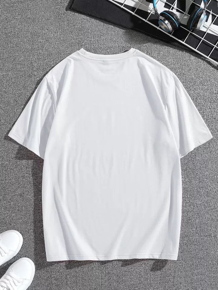 Our Guys Letter Fire Graphic Tee is such a vibe - ROMWE