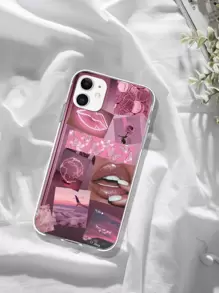 Apple Vintage Y2k Pink Aesthetic Collage Phone Case Compatible With IPhone 15/15Pro/15Plus/15Promax Waterproof Shockproof Anti-Fall Scratch Resistant,International Version, Not The Domestic Version - Multicolor - View 2