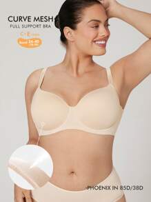 LUVLETTE Sheer Vitality Curve Full Support Balconette - Apricot - View 2