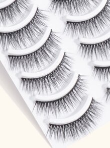MAGEFY 10 Đôi Multipack 3D Chồn Hàng Mi Lông Mi Giả Handmade Wispy Fluffy Giả Làn Mi Mắt Tự Nhiên Dụng Cụ Trang Điểm Giả Kẻ Mắt - màu đen - Xem 4