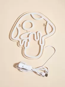 1pc Cute Mushroom Shape LED Neon Sign - USB Powered LED Night Light For Room Bedroom Decor, Desk Ambient Lighting, Cute Aesthetic Wall Hanging Decoration Lamp - Multicolor - View 5