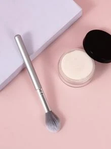 促销款火焰形高光化妆刷，木柄，可作粉底刷、遮瑕刷、腮红刷、修容刷、古铜粉刷、散粉刷等多种用途。