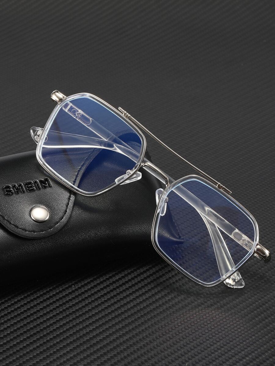 Men Top Bar Glasses SHEIN USA