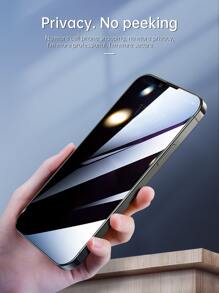1 miếng bảo vệ màn hình riêng tư & 1 vỏ điện thoại trơn tương thích với iPhone15/15Plus/15Pro/15Promax - màu đen - Xem 4