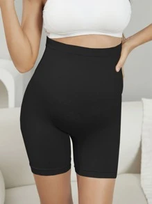 Moonlight&Mama Maternity Butterfly Print Safety Shorts - Black - View 5