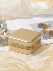 1pc Multi-grid Jewelry Storage Box - Gold - View 3