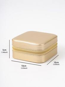 1pc Multi-grid Jewelry Storage Box - Gold - View 5