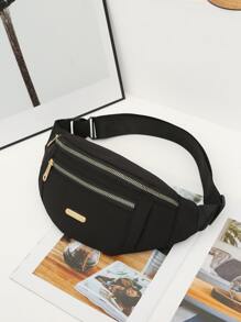 2入組金屬裝飾腰包套裝帶拉鍊防水 - 彩色 - 查看 8