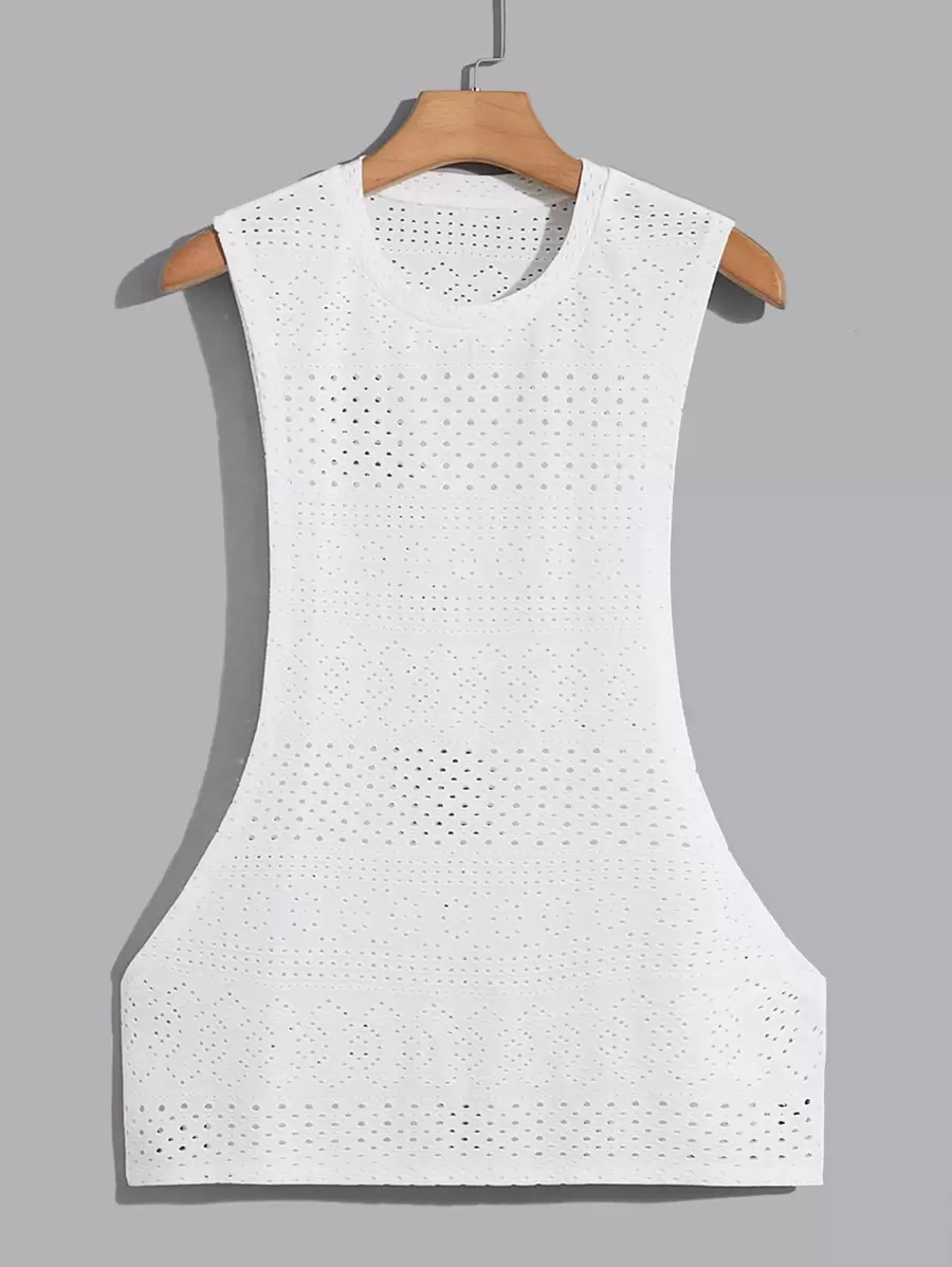 Manfinity VCAY Men Solid Schiffy Tank Top - White - View 1