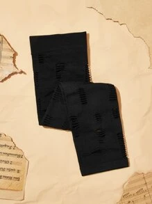 ROMWE Grunge Punk 1雙女性素色鏤空袖套