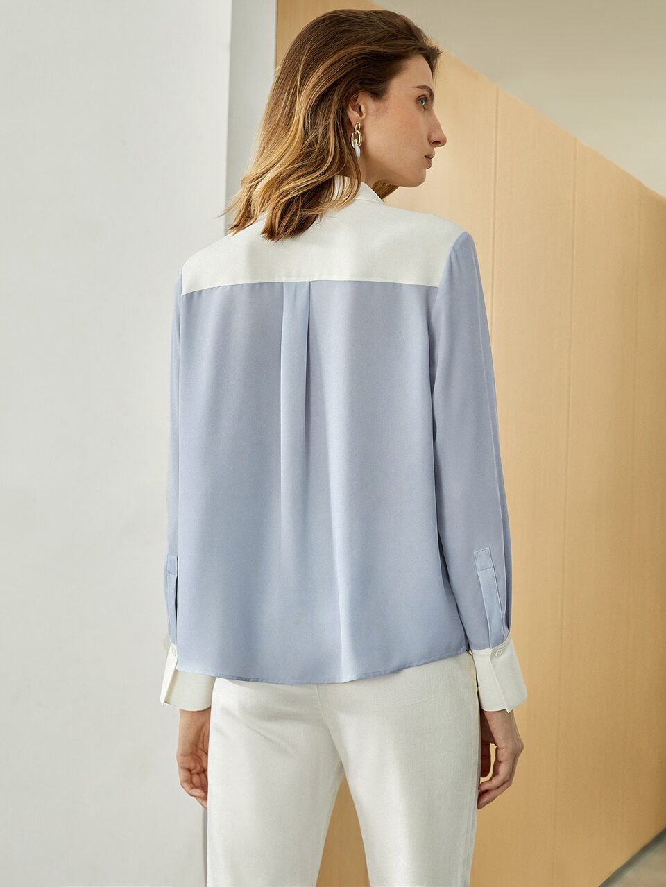 MOTF TWO TONE STRAIGHT SHIRT