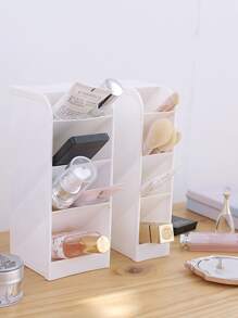 1pc Multifunction Desktop Storage Rack - White - View 7