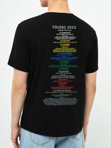 COLORZ powered by SHEIN Manfinity Hypemode Original T-shirt Multi-colour - Multicolor - View 2