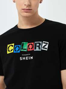 COLORZ powered by SHEIN Manfinity Hypemode Original T-shirt Multi-colour - Multicolor - View 5