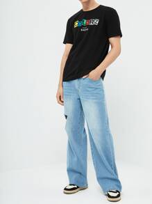 COLORZ powered by SHEIN Manfinity Hypemode Original T-shirt Multi-colour - Multicolor - View 6