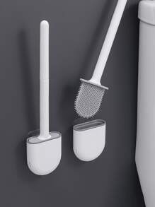 1 Juego De Cepillos De Limpieza Para Inodoro. - Blanco - Ver 3